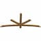 Ekena Millwork Alberta Smooth Timber Gable Bracket, Western Red Cedar, 72"W x 33"H x 1 1/2"D x 3 1/2"F, 11/12 Pitch GBW072X33X0204ALB00SWR - alternate 2